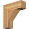 Ekena Millwork Traditional Block Rough Sawn Bracket, Western Red Cedar, 6"W x 20"D x 20"H BKT06X20X20TRA05RWR - alternate 1